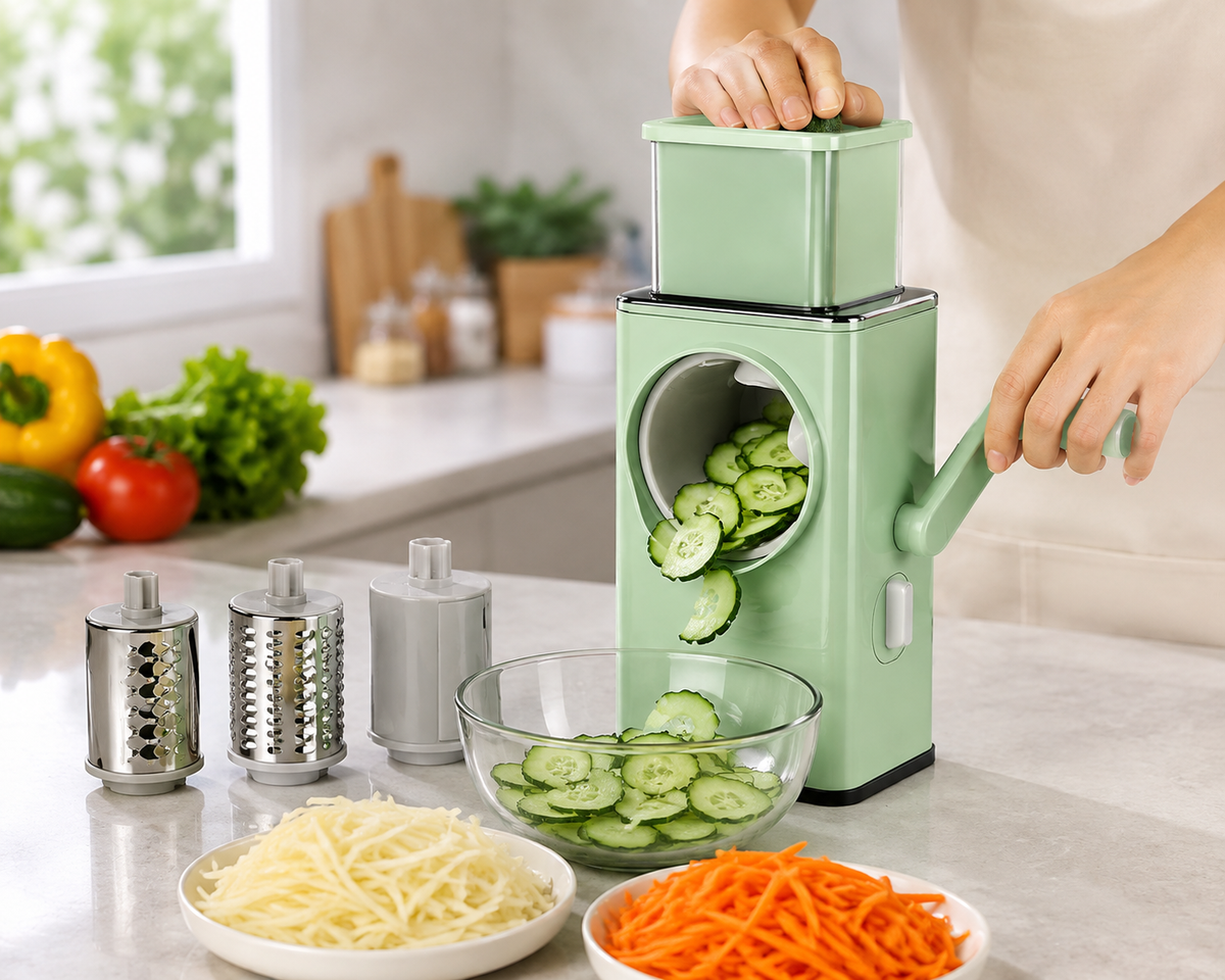 Stainless Steel Rotary Vegetable Cutter